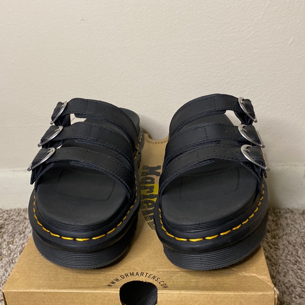 Size 7 Black Dr. Marten Blaire Slide Sandal